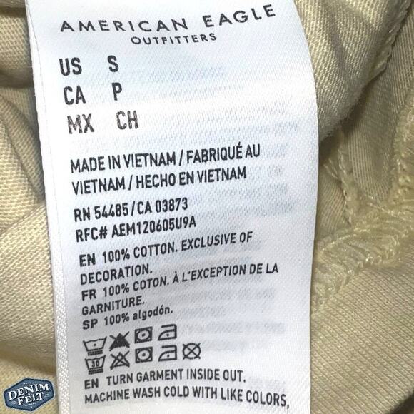 American Eagle AE Mens Citron/Cream Logo Graphic T-Shirt/Tee | NEW/NWT!! - Picture 8 of 13